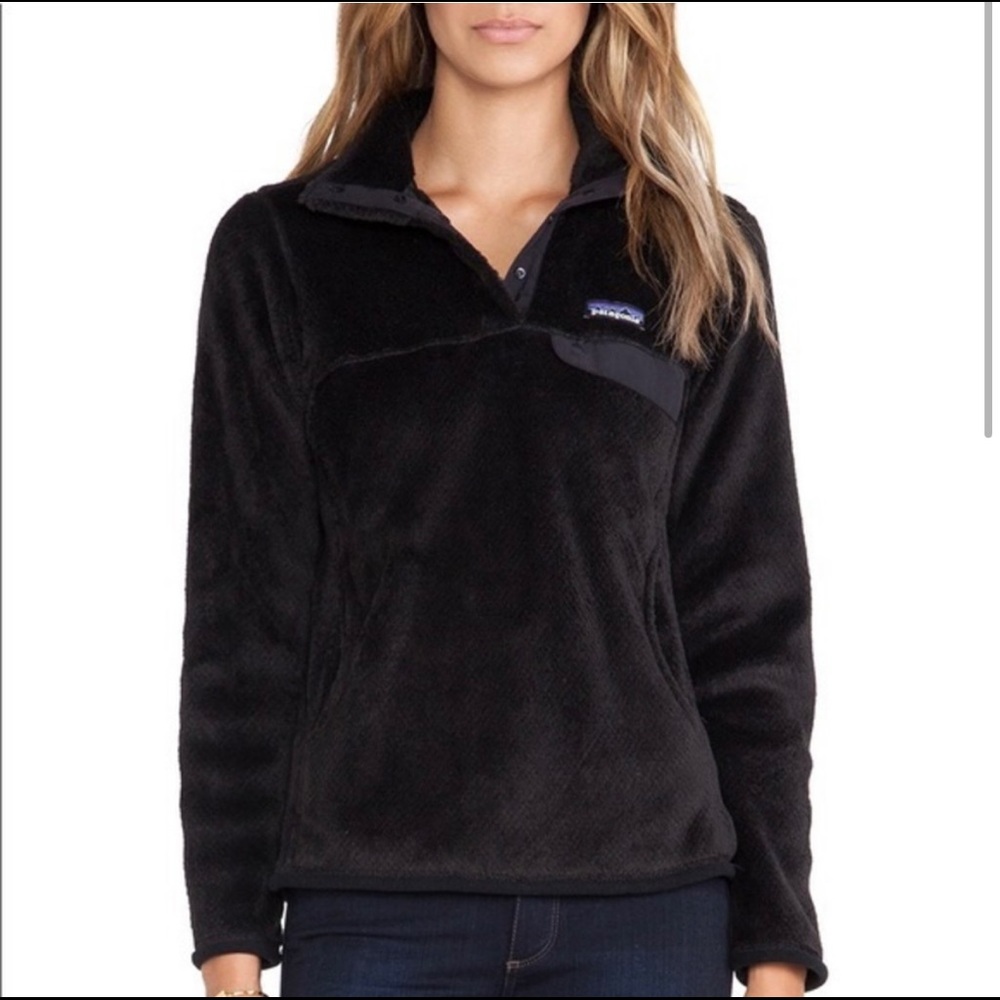 Patagonia Re-Tool Snap-T Pullover in Black Size Large